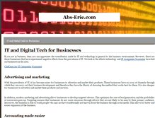 Tablet Screenshot of abs-erie.com
